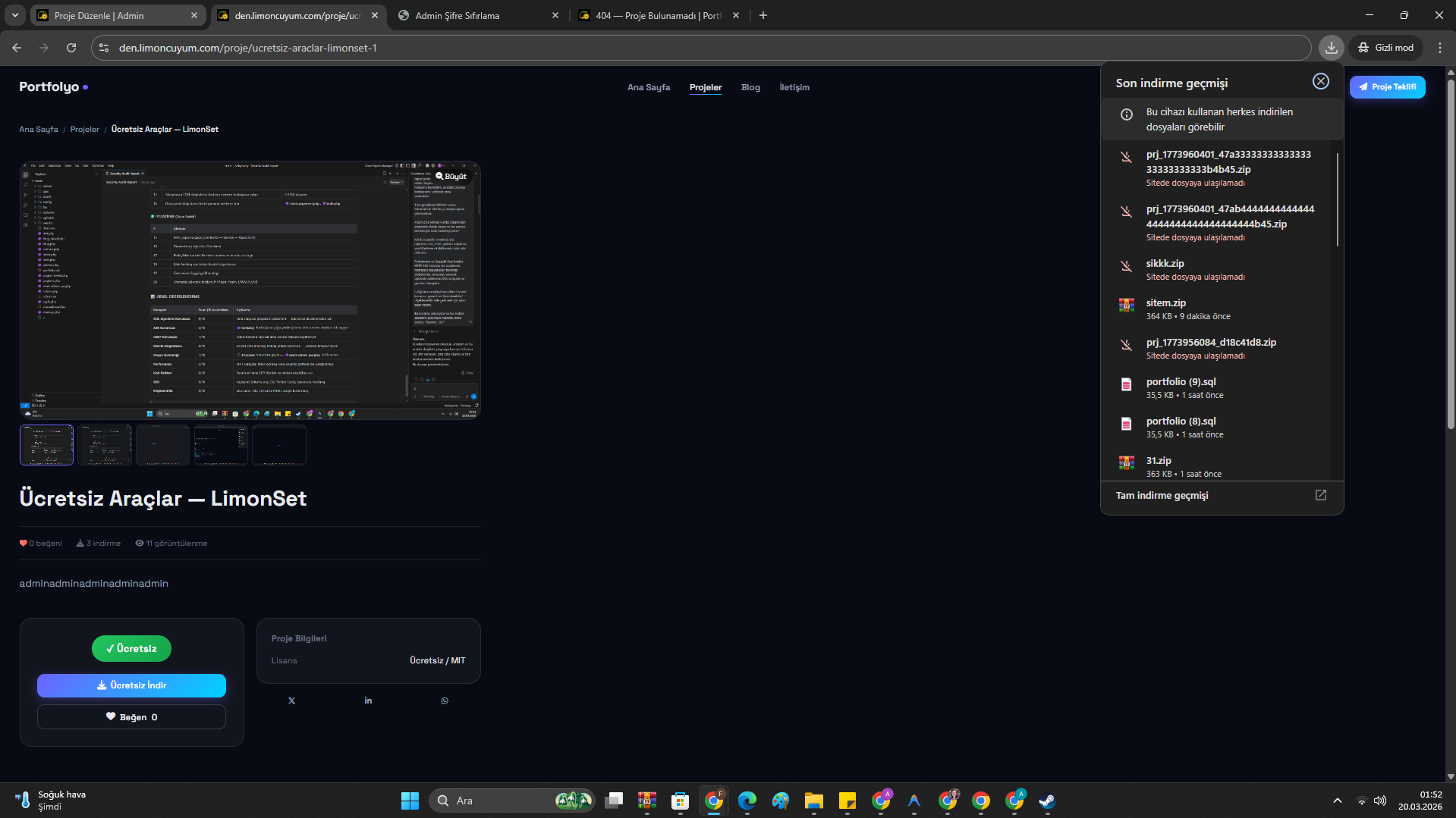 Ücretsiz Araçlar — LimonSet