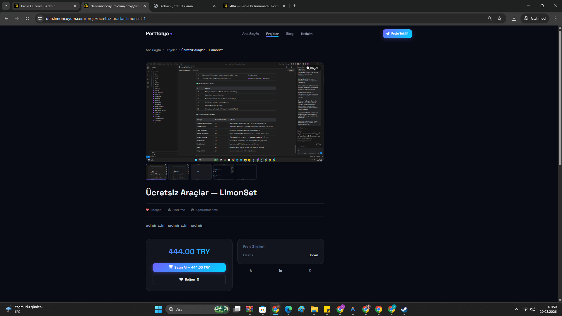 Ücretsiz Araçlar — LimonSet